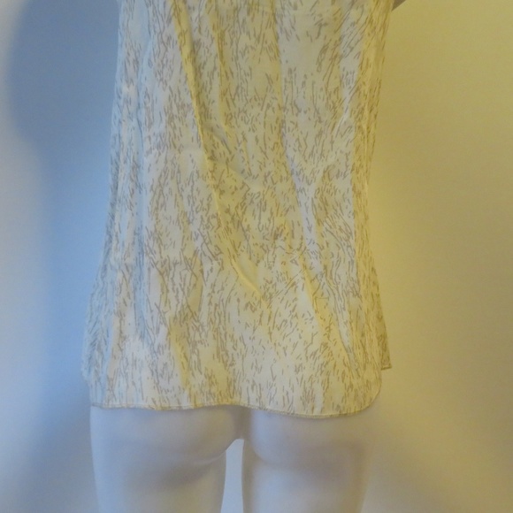 OTIS & MACLAIN CREAM & TAUPE SLEEVELESS TOP SZ: S - Picture 7 of 8